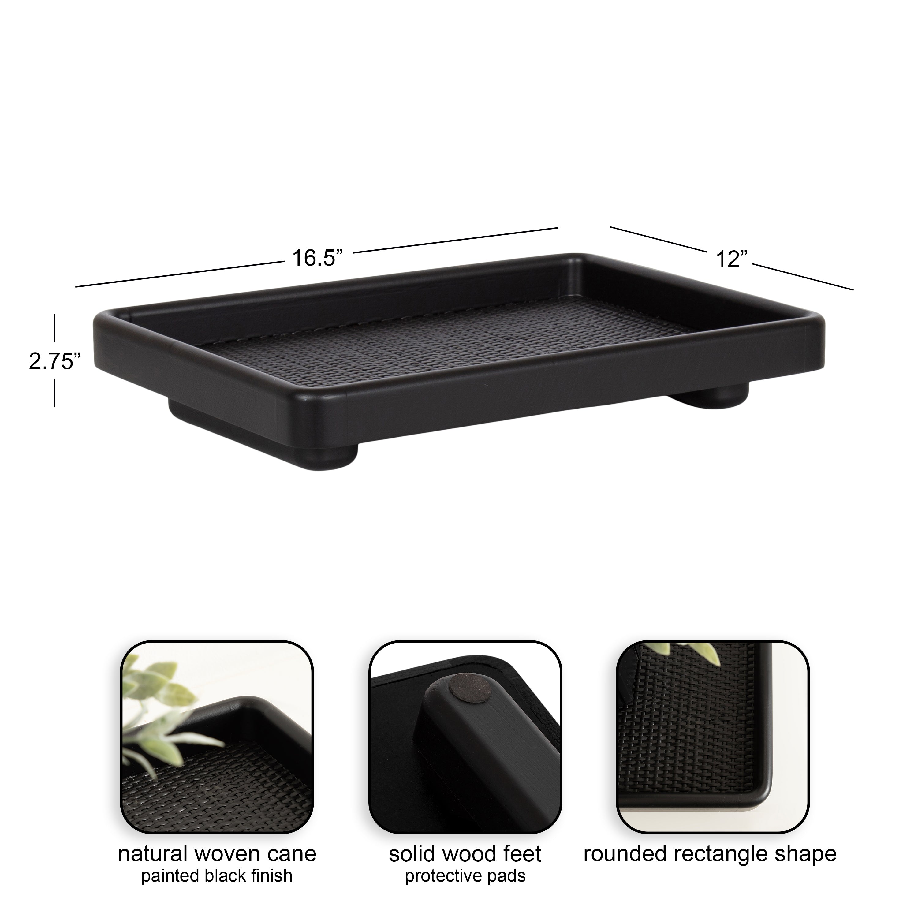 Planche Rectangle Woven Tray