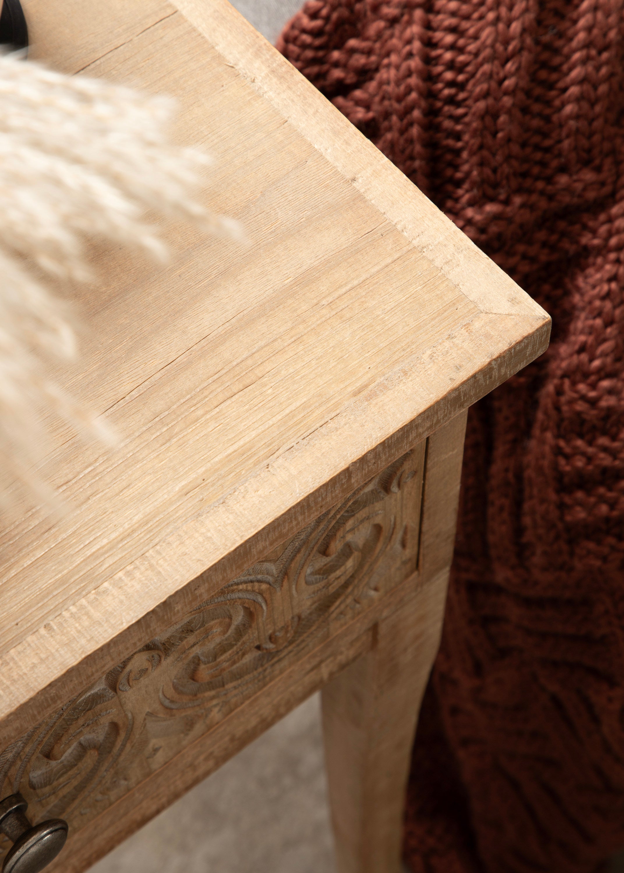 Cassetta Wood Side Table