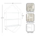 Accent Shelf White 20x6x32 2