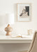 Tabletop Lamp Natural Beige 8x8x17 8