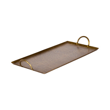 Serving Tray Gold 10x22 1