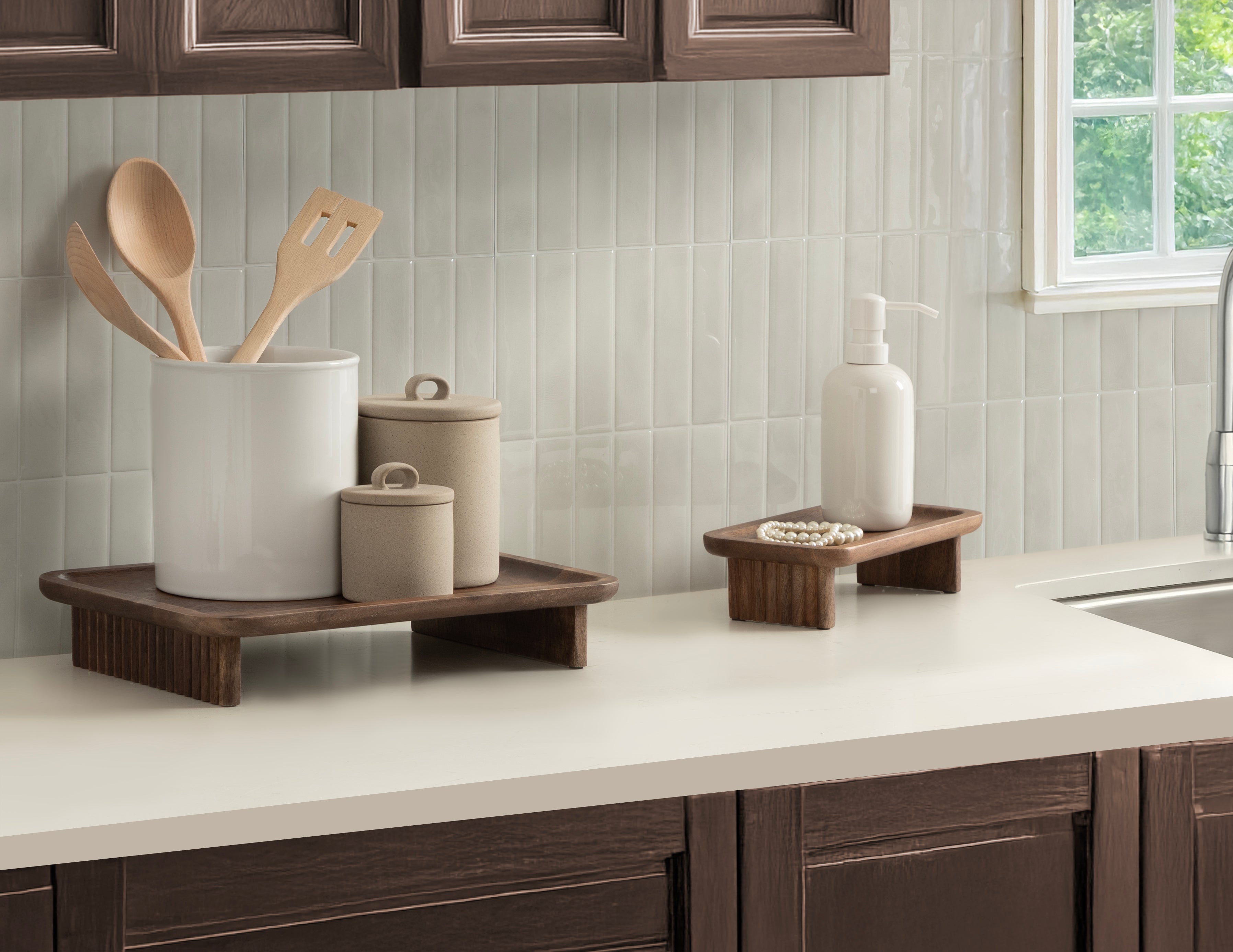 Risecroft Ribbed Tray Set
