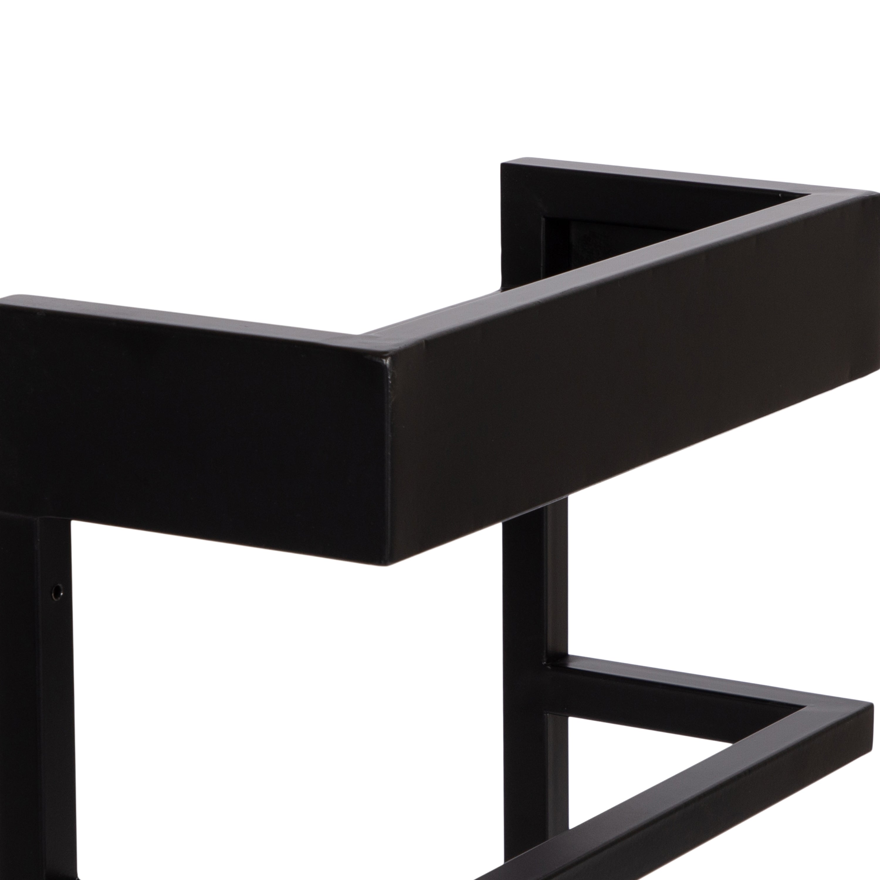 Towel Rack Black 14x6x20 3