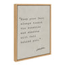 Sylvie Keep Your Face Walt Whitman Framed Canvas by Saint and Sailor Studios