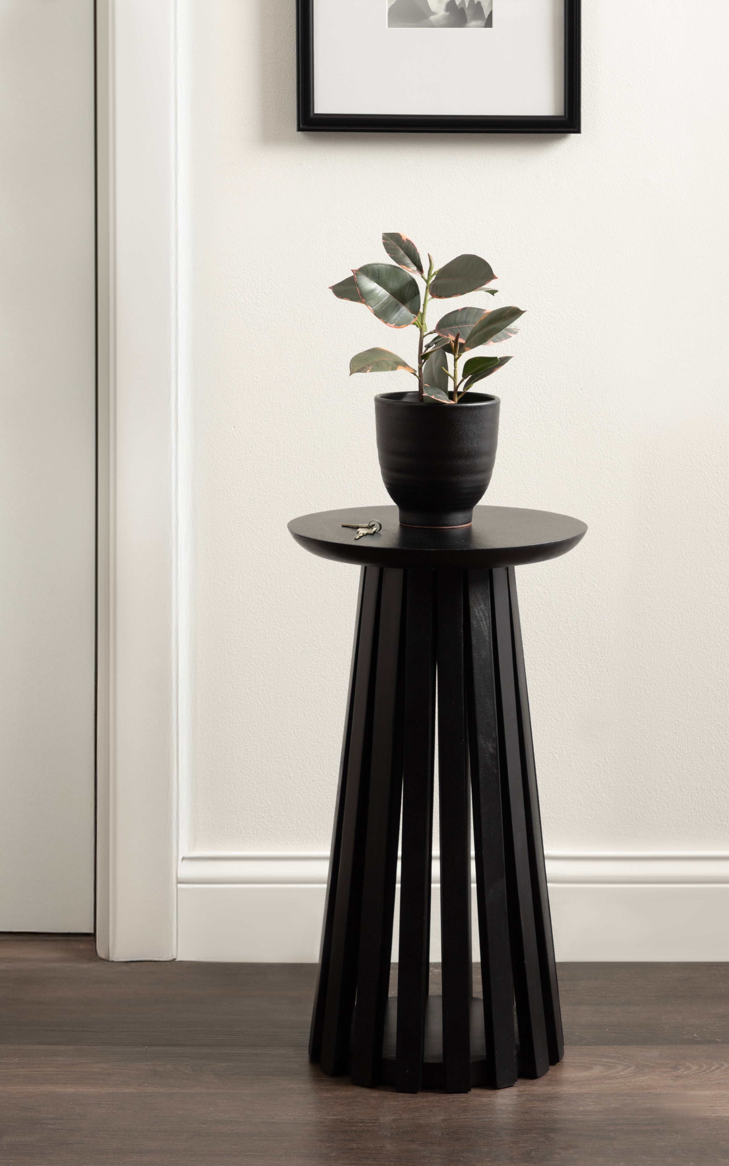 Drink Table Black 12x12x22 7