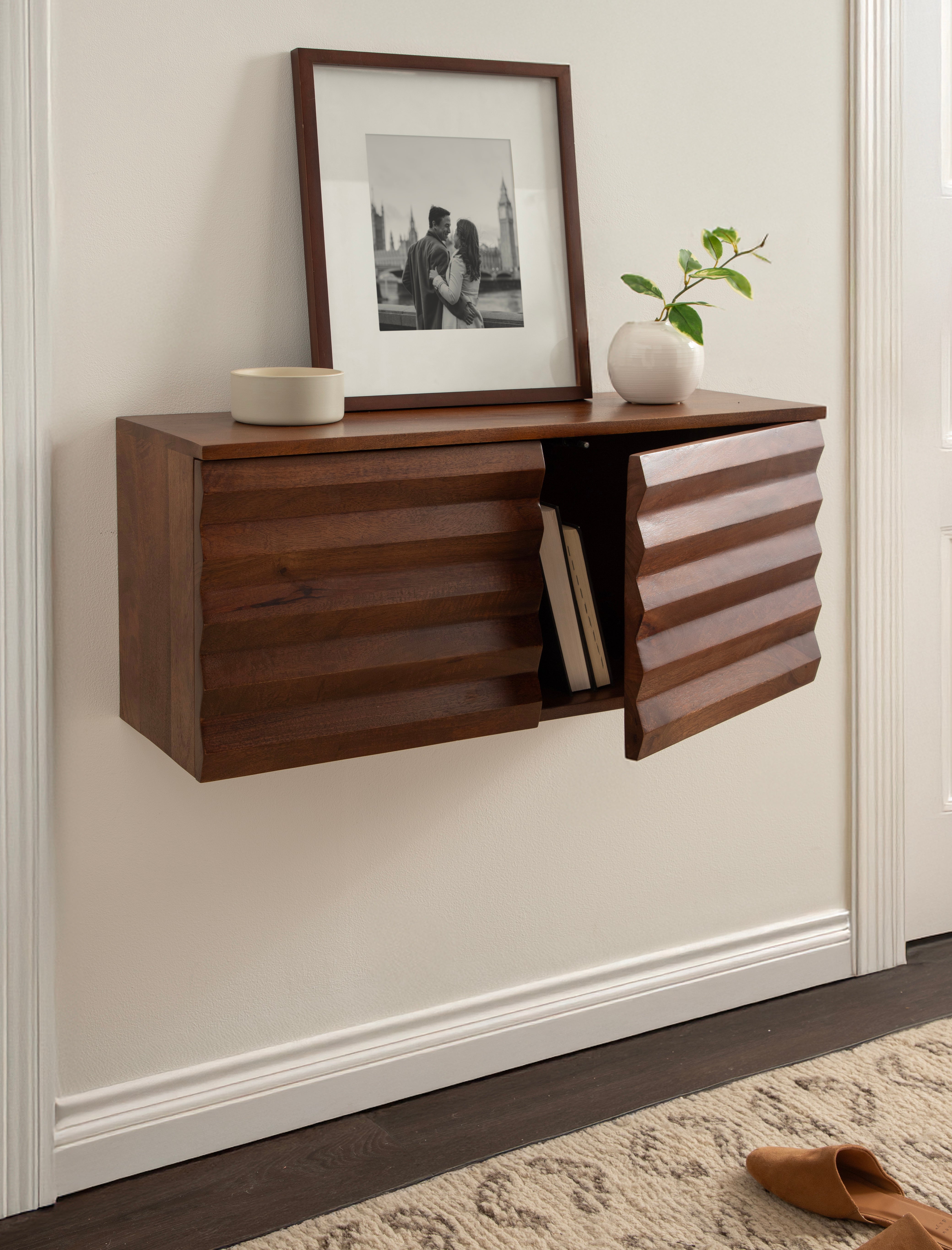 Semsa Two-Door Floating Wall Cabinet