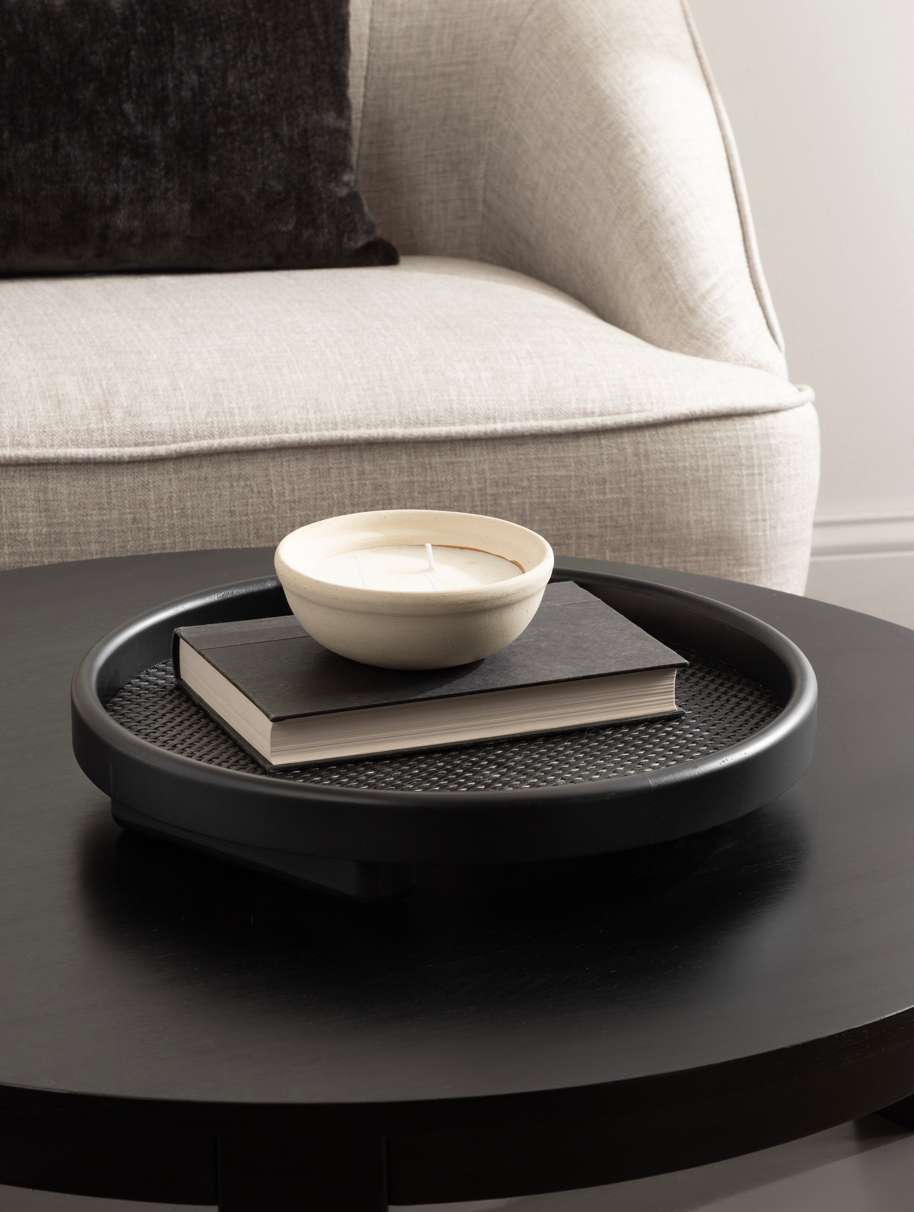 Planche Round Woven Tray