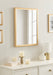 Rectangle Mirror Gold 20x26 7