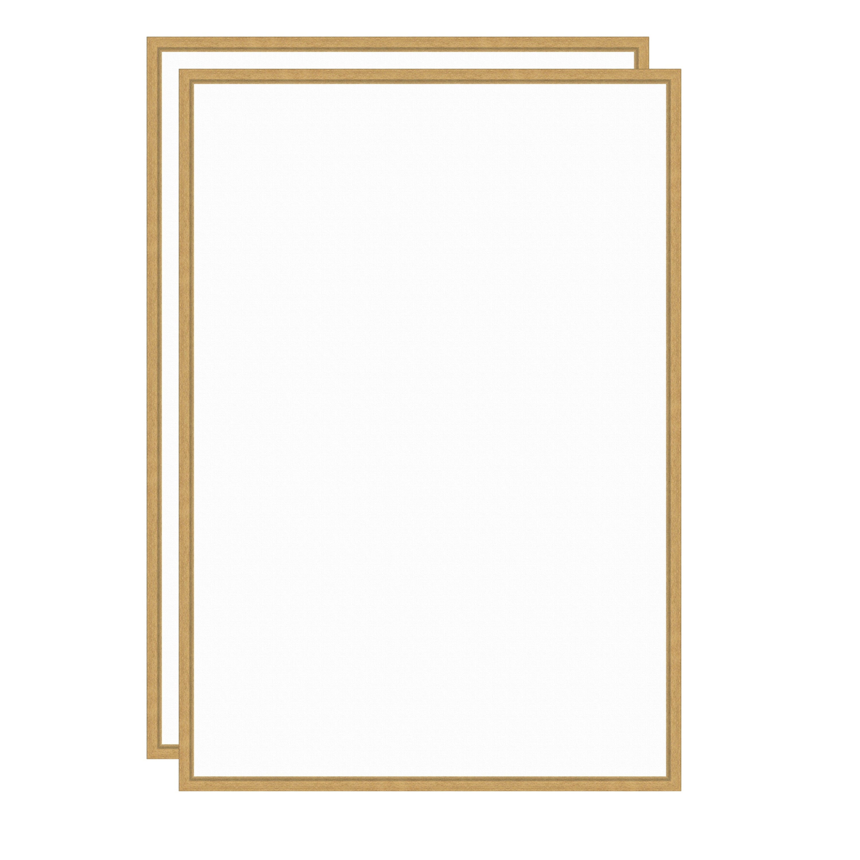 Art Set 2 Piece Set 23x33 Sylvie Bright Gold 1