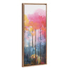 Sylvie Beaded Colorful Forest Landscape Framed Canvas by The Creative Bunch Studio