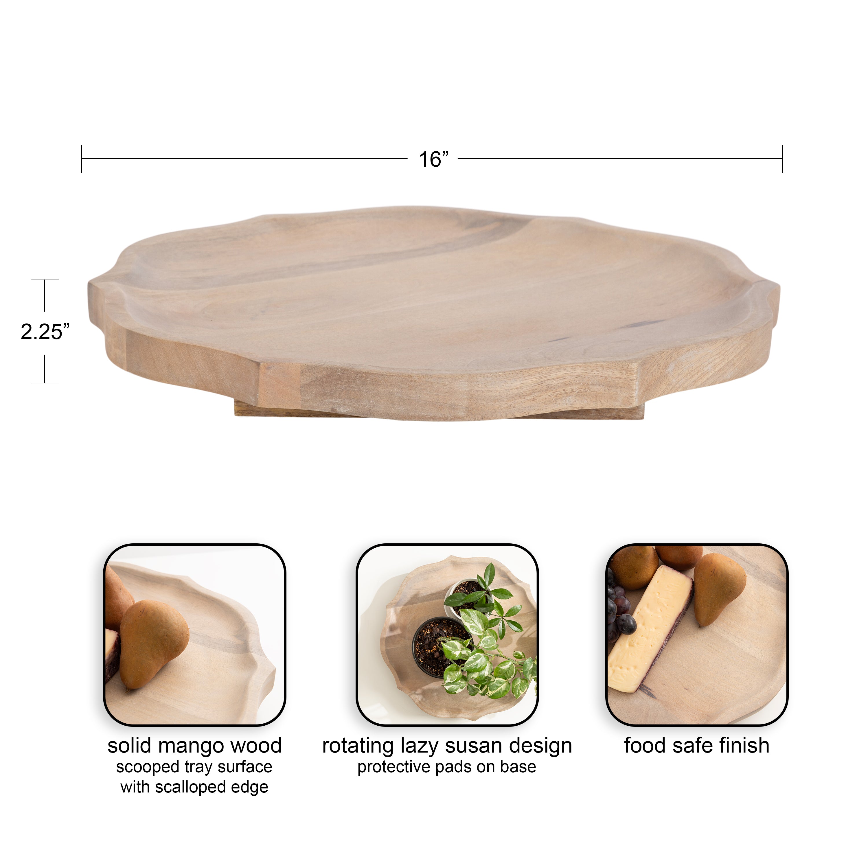 Lorah Lazy Susan Tray