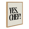 Sylvie Yes Chef Framed Canvas by Saint and Sailor Studios