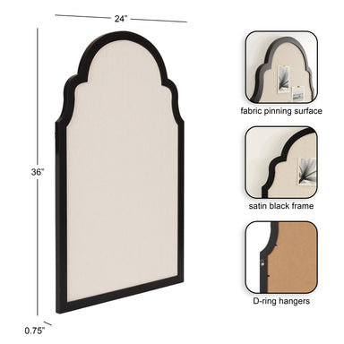 Pinboard Black 24x36 2