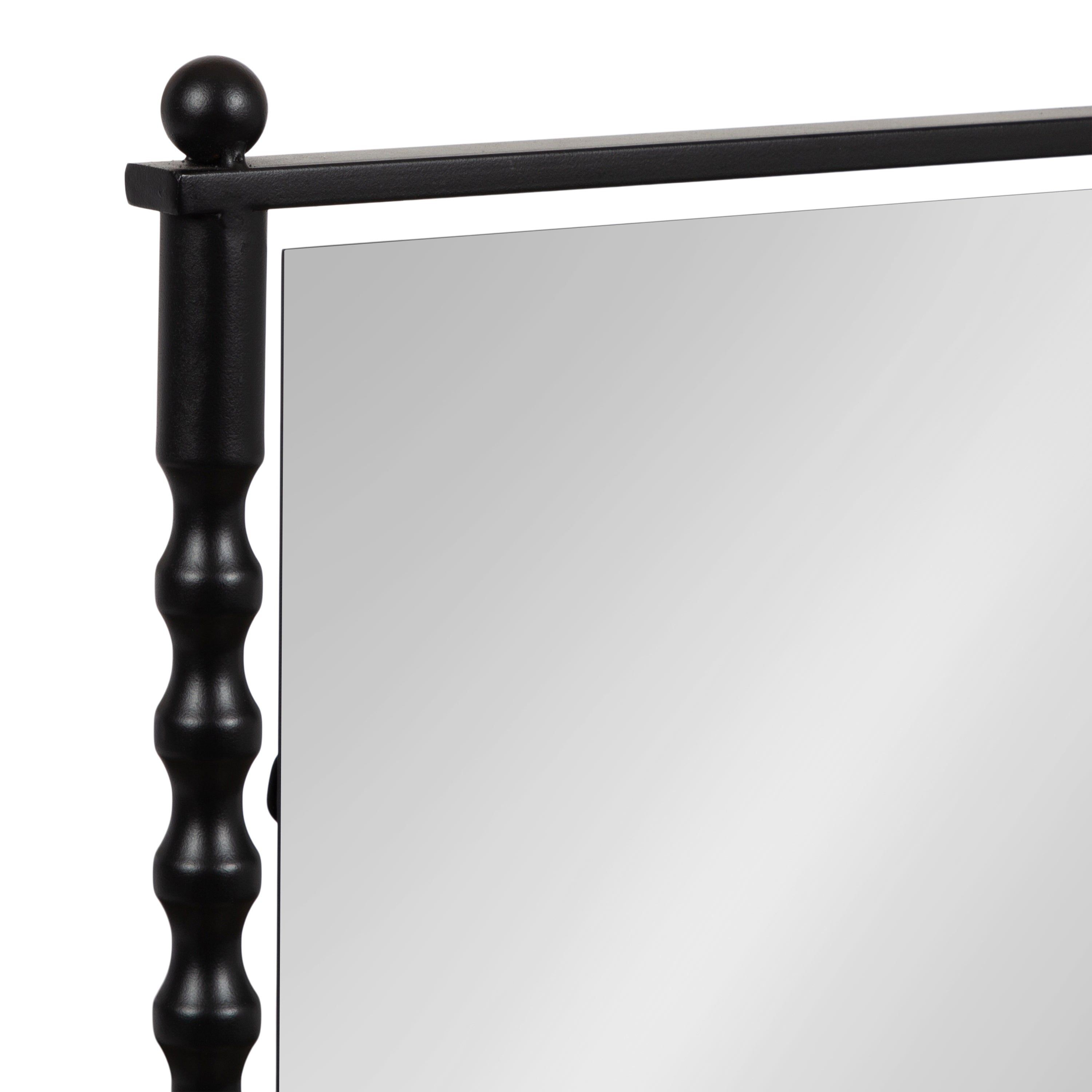 Rectangle Mirror Black 24x42 3
