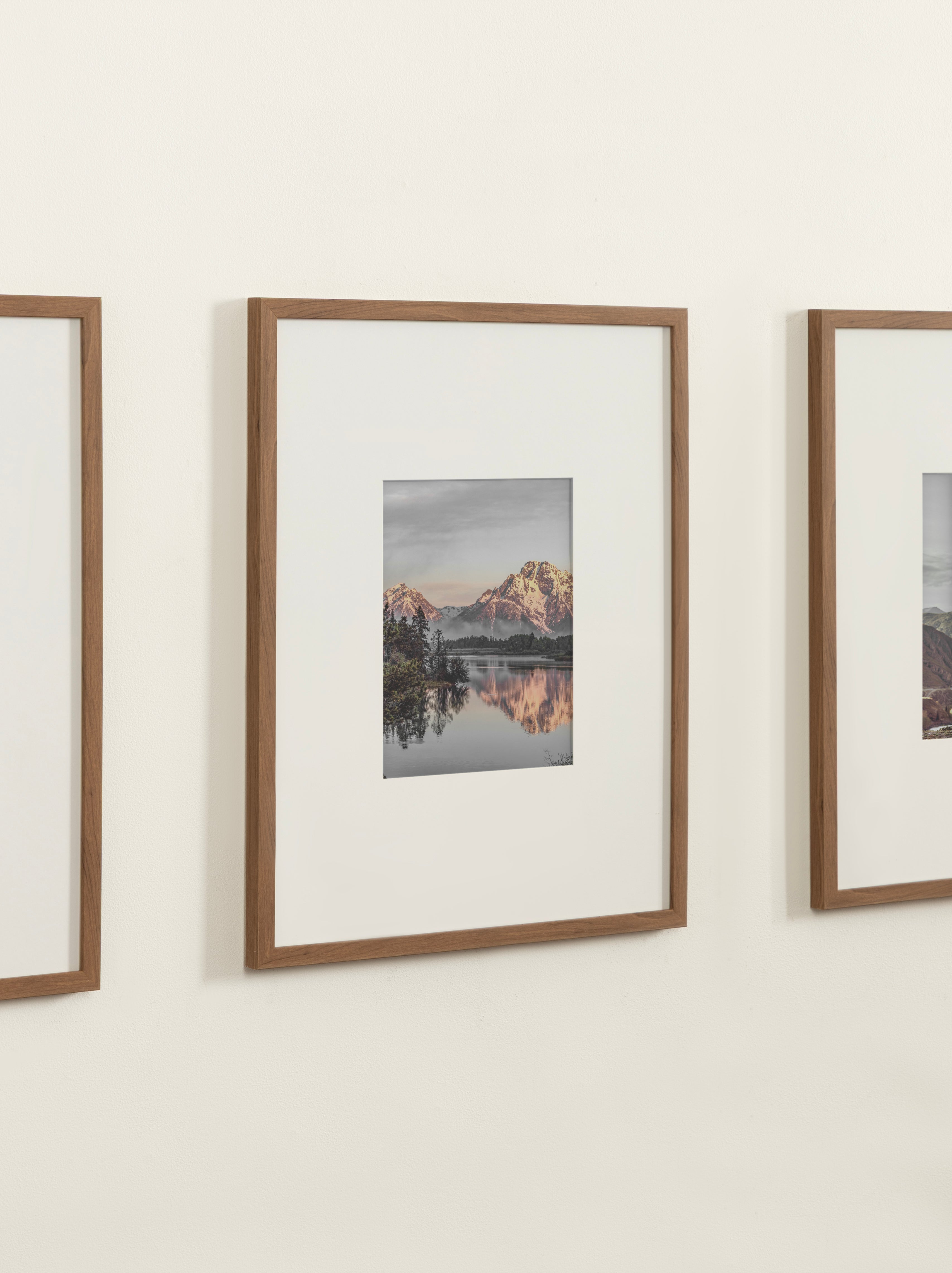 Wall Frame Brown 16x20 matted to 8x10 8