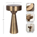 Side Table Gold 12x12x22 2
