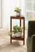 Side Table 12x13x24 Walnut Brown 6