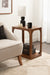 Side Table Walnut Brown 22x14x22 7