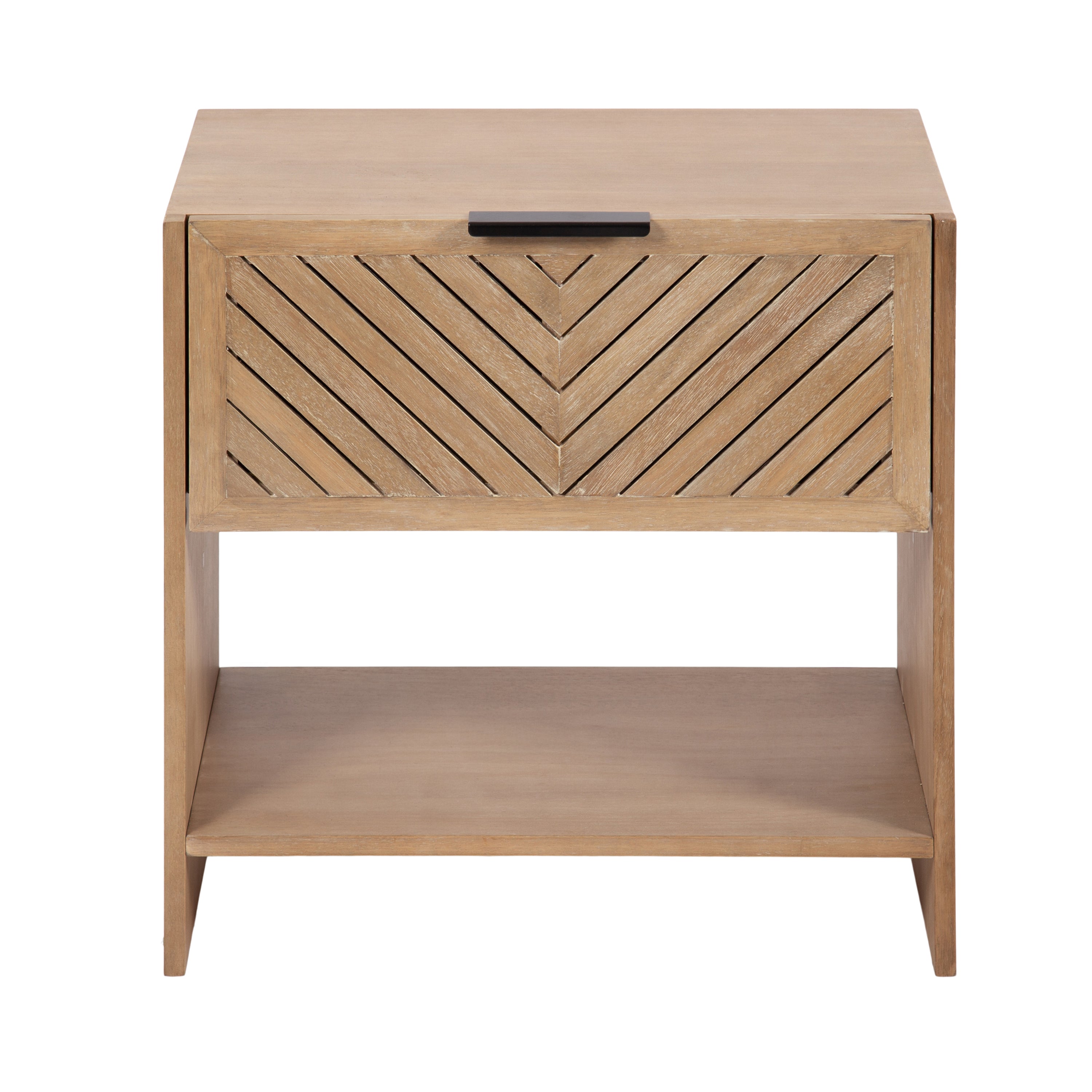 Side Table Natural Beige 22x14x22 5