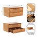 Floating Side Table 16x12x8 Natural 2