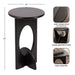 Side Table 14x14x22 Black 2