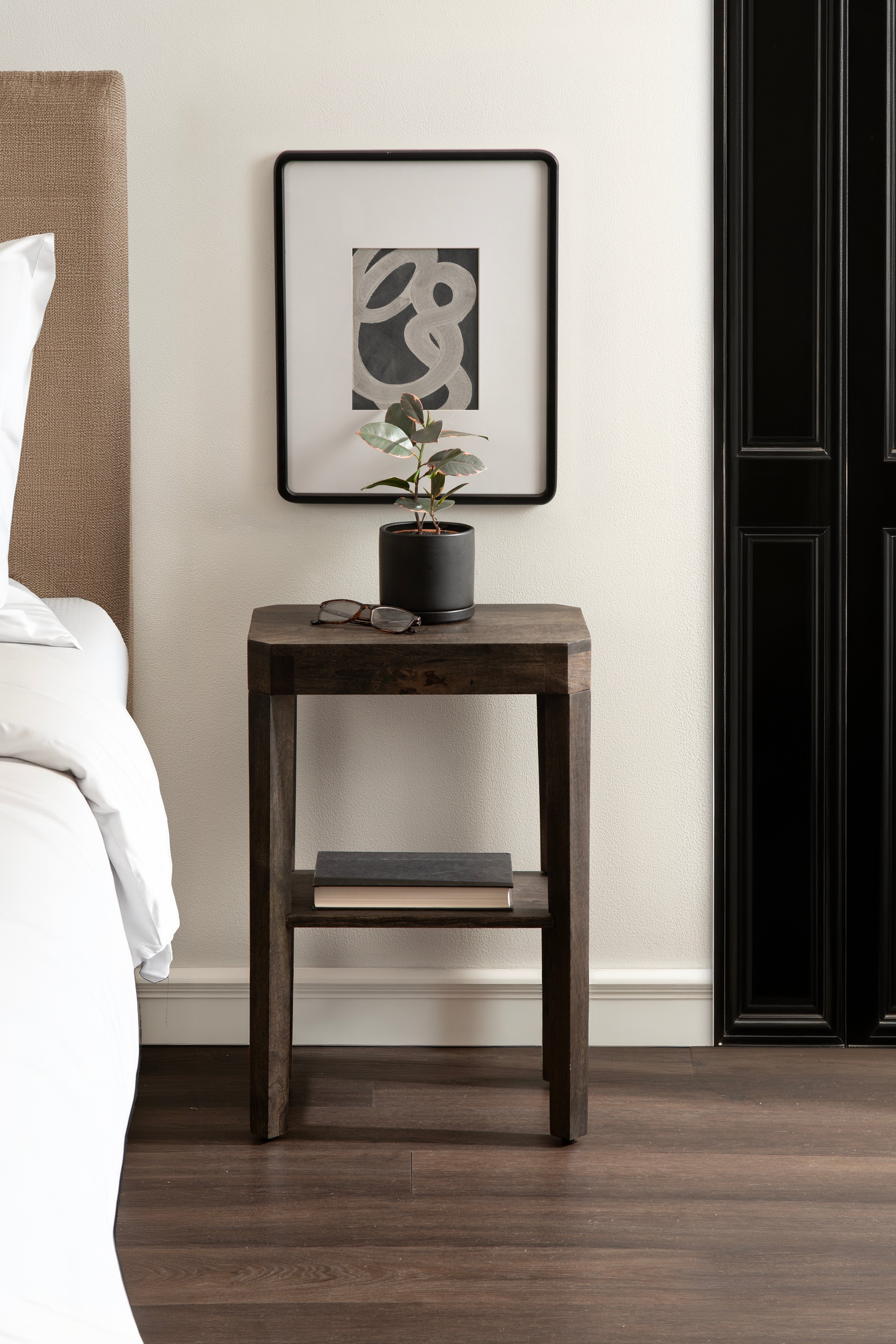 Side Table Gray 16x10x25 6