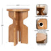 Side Table Natural Honey 15x15x22 2