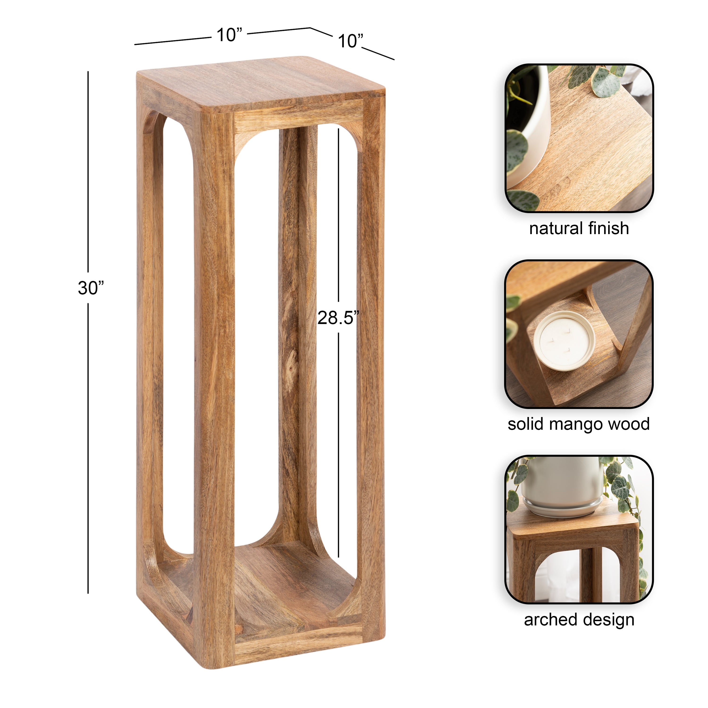 Dahl Square Wood Tea Table – kateandlaurel