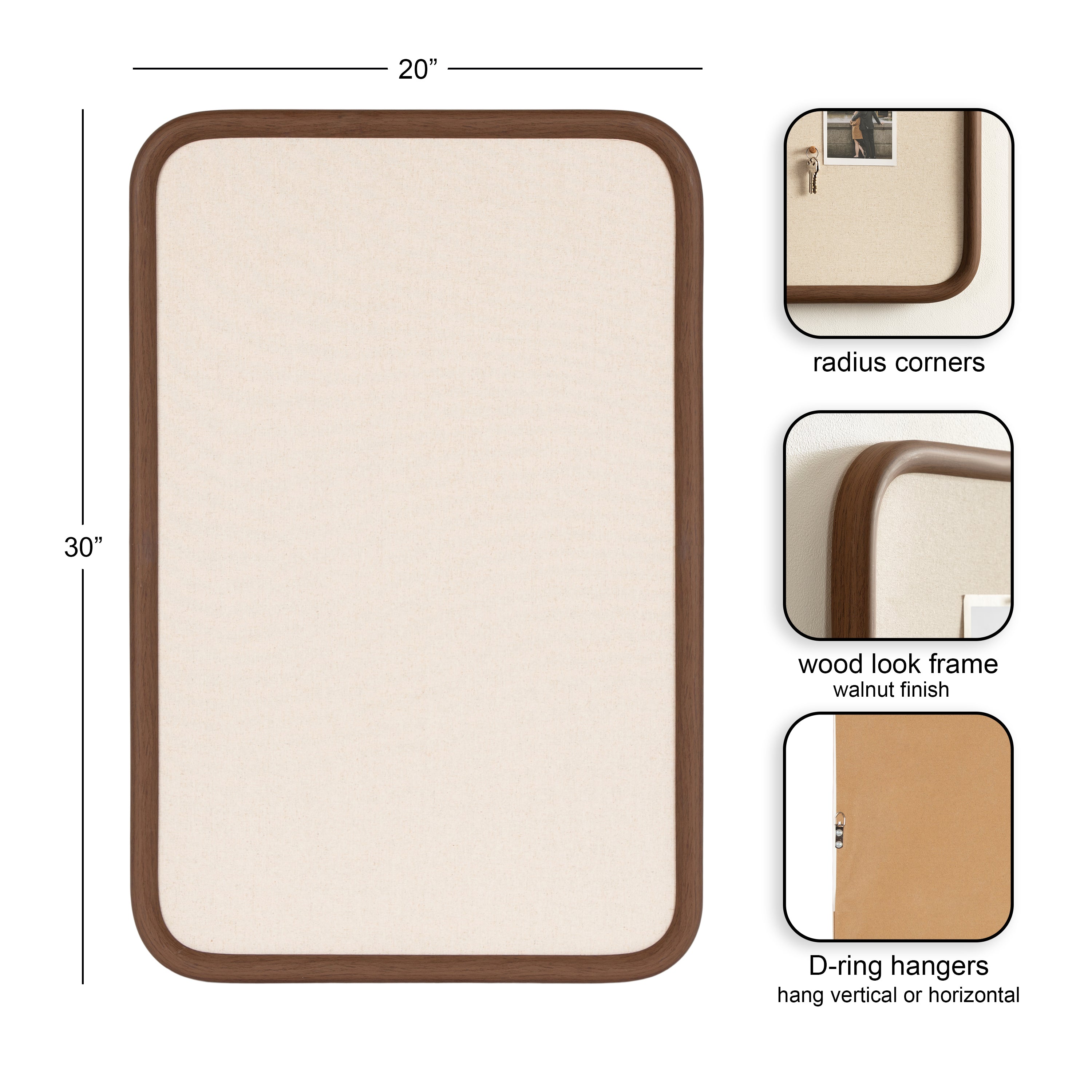 Pinboard 20x30 Brown 2