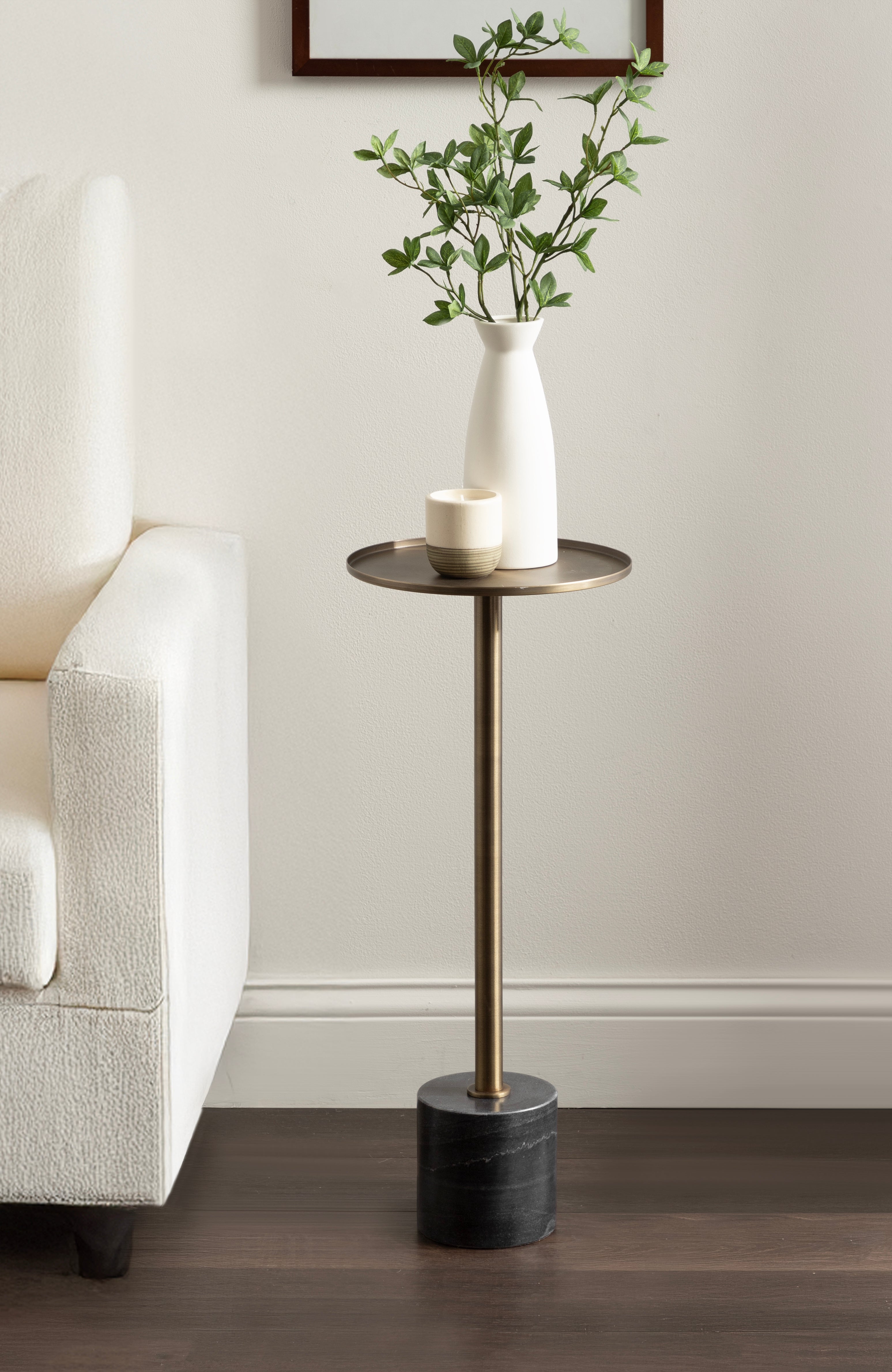 Drink Table Black Gold 10x10x24 6