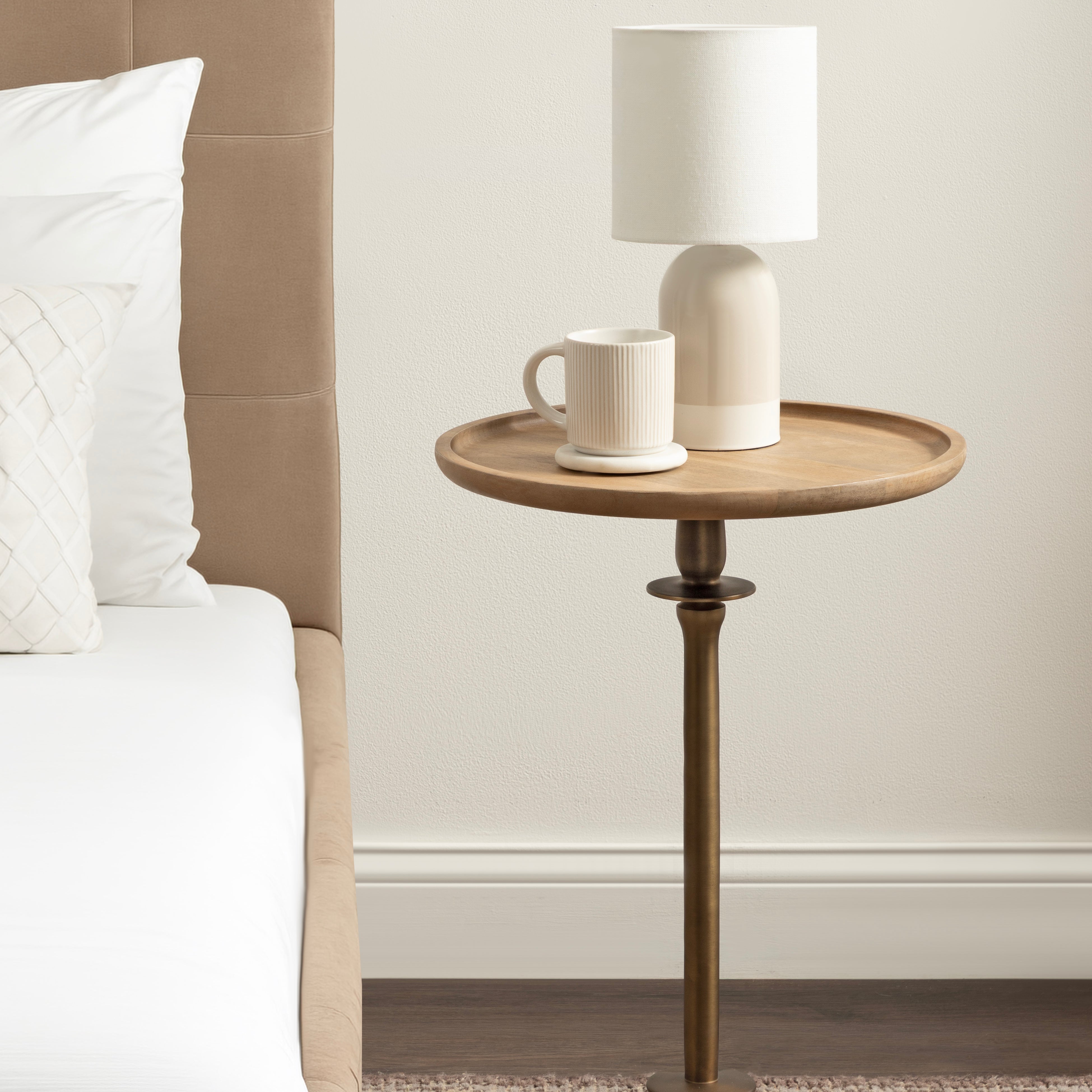 Side Table 17x17x24 Natural 7