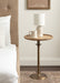 Side Table Natural Beige 17x17x24 7