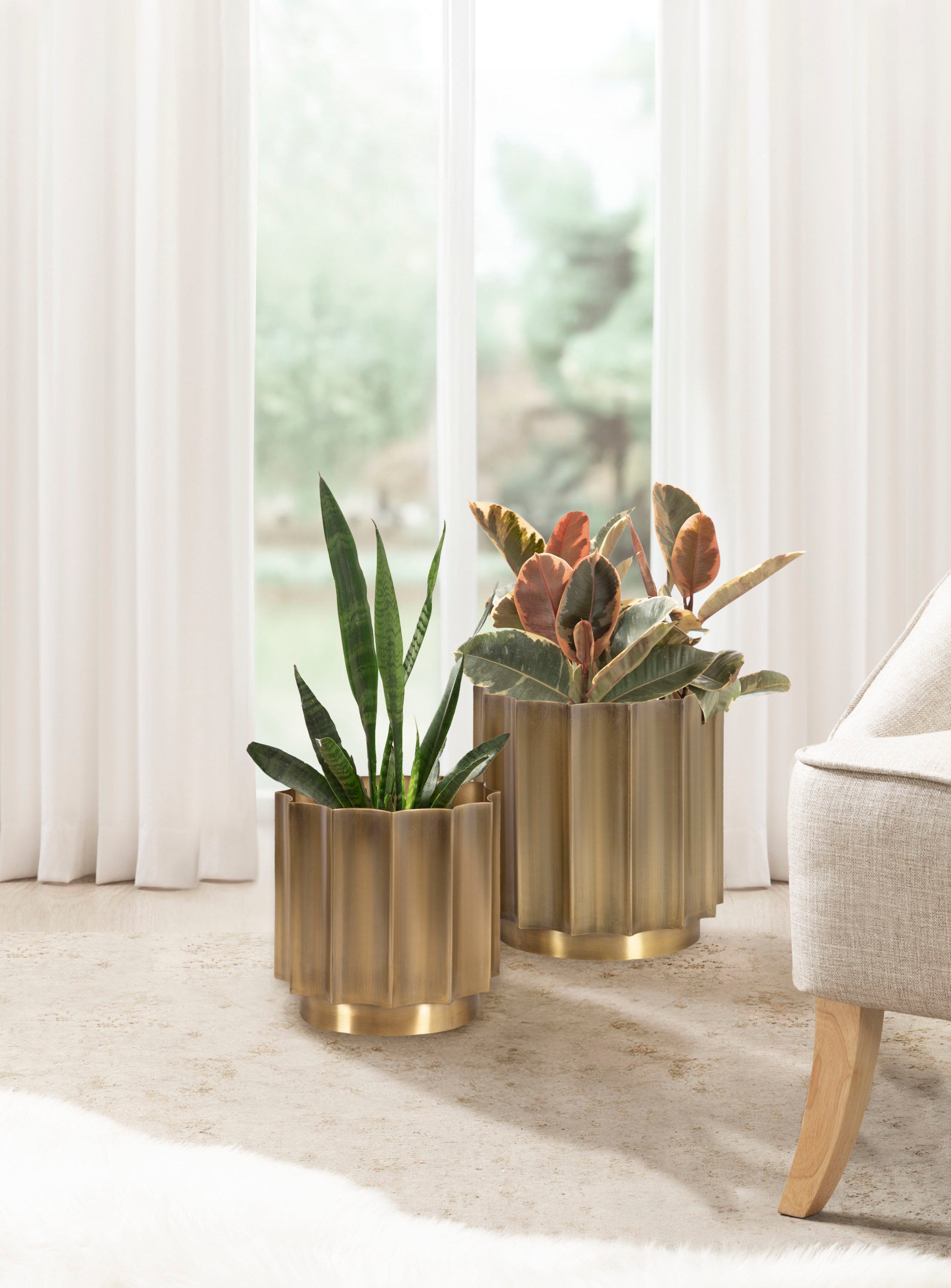 Scalone Metal Planter Set