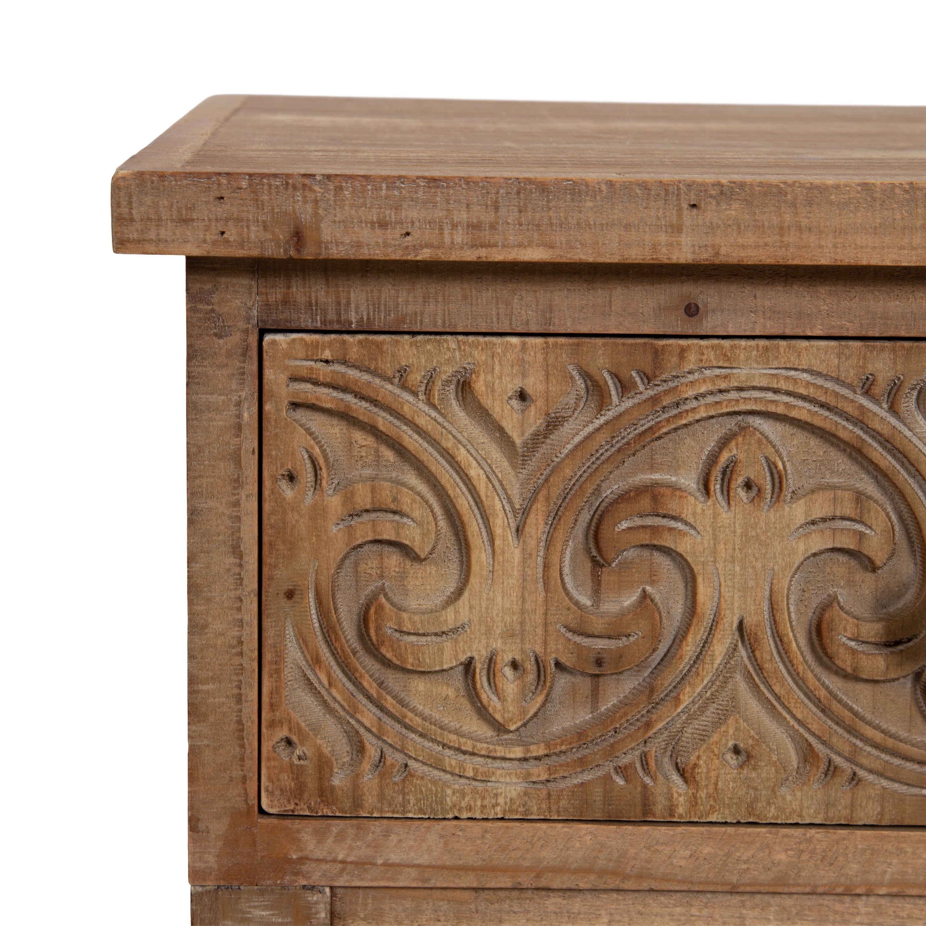 Cassetta Wood Side Table