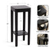 Side Table Black 12x12x28 2