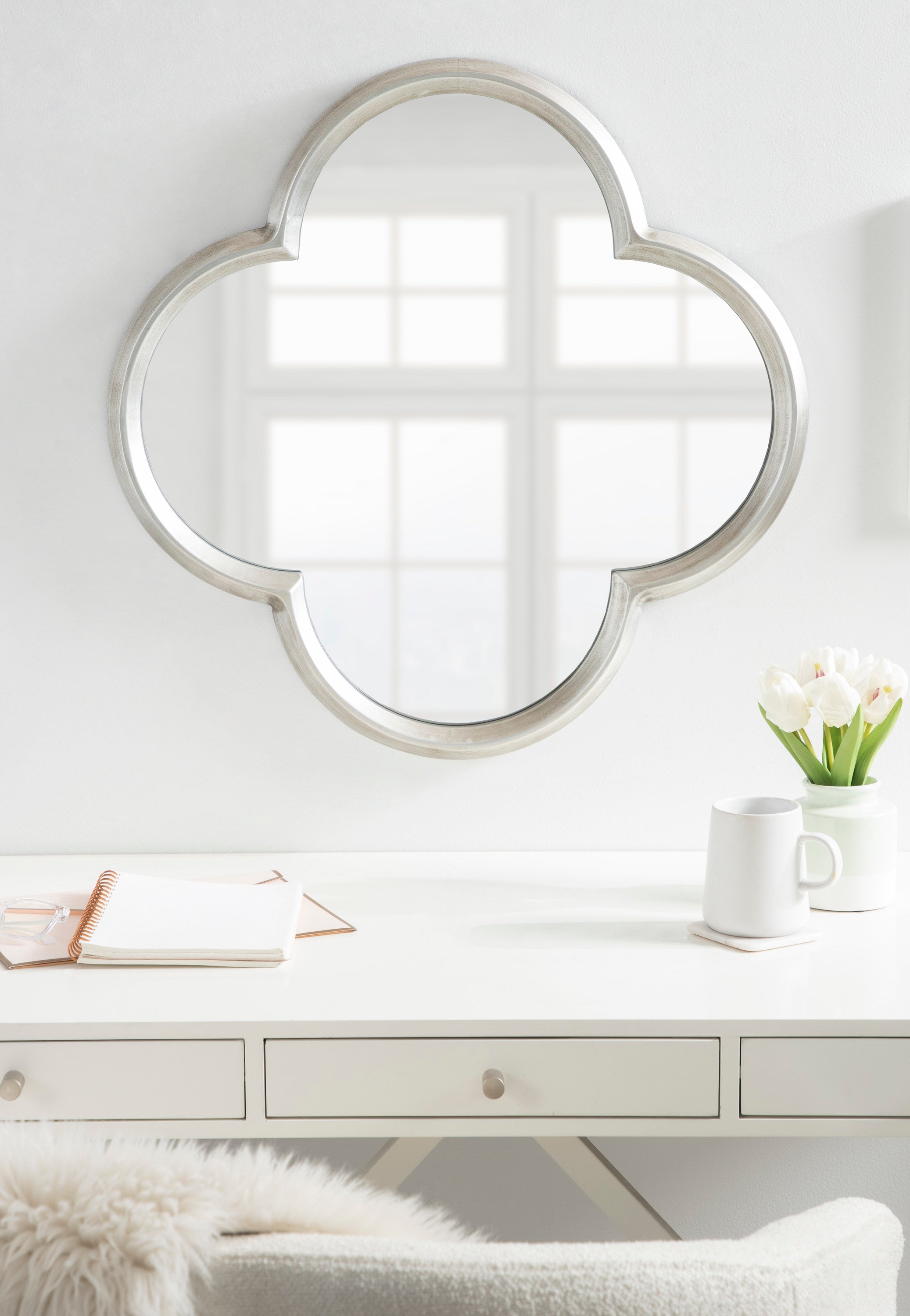 Krisi Scalloped Framed Wall Mirror