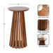 Drink Table Walnut Brown 12x12x22 2