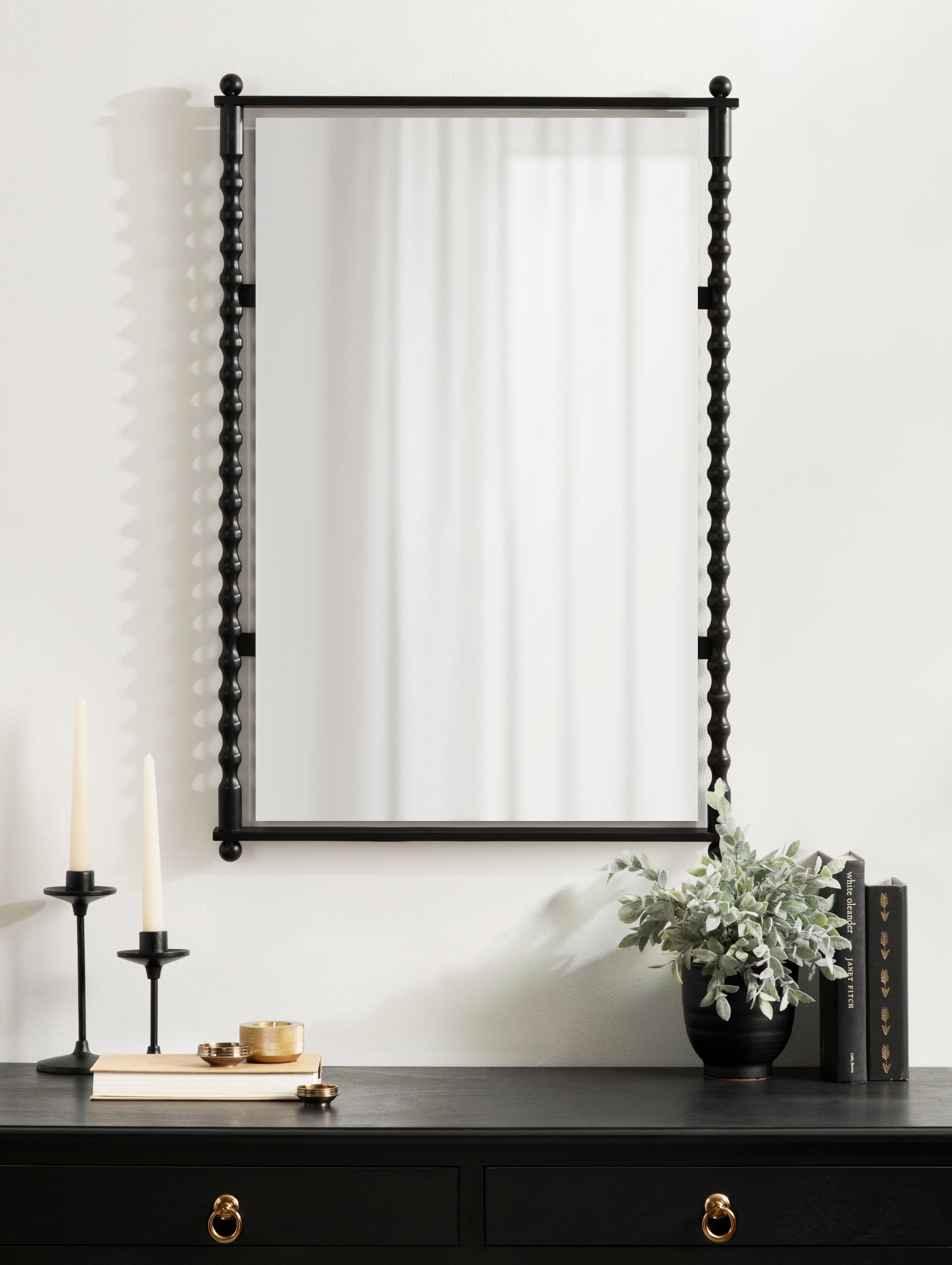 Rectangle Mirror Black 22x33 6