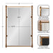 Rectangle Mirror Gold 22x33 2