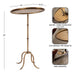 Drink Table 16x11x24 Gold 2