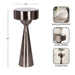 Drink Table Pewter 10x10x22 2