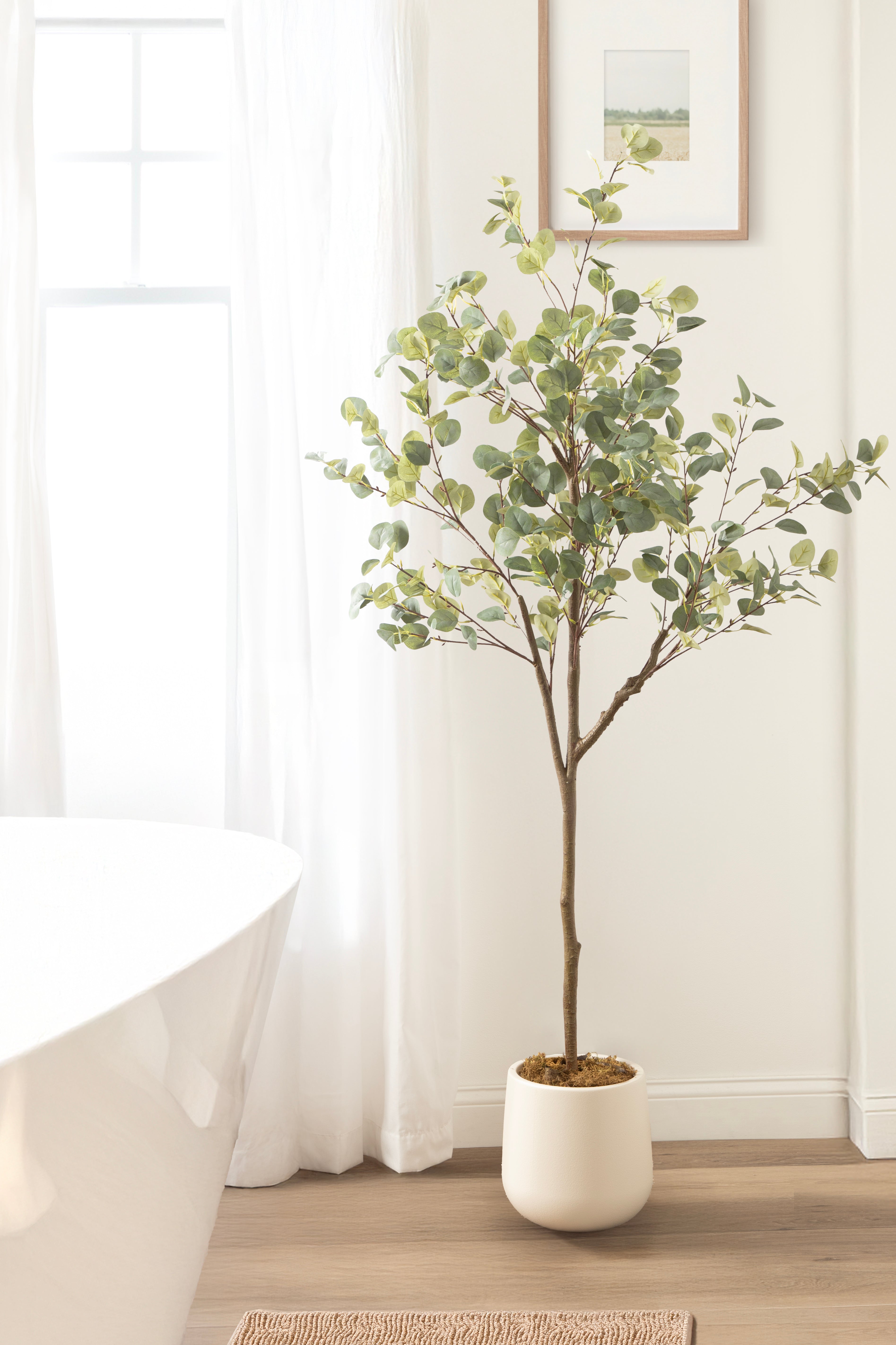 Faux Tree Cream 6' 7