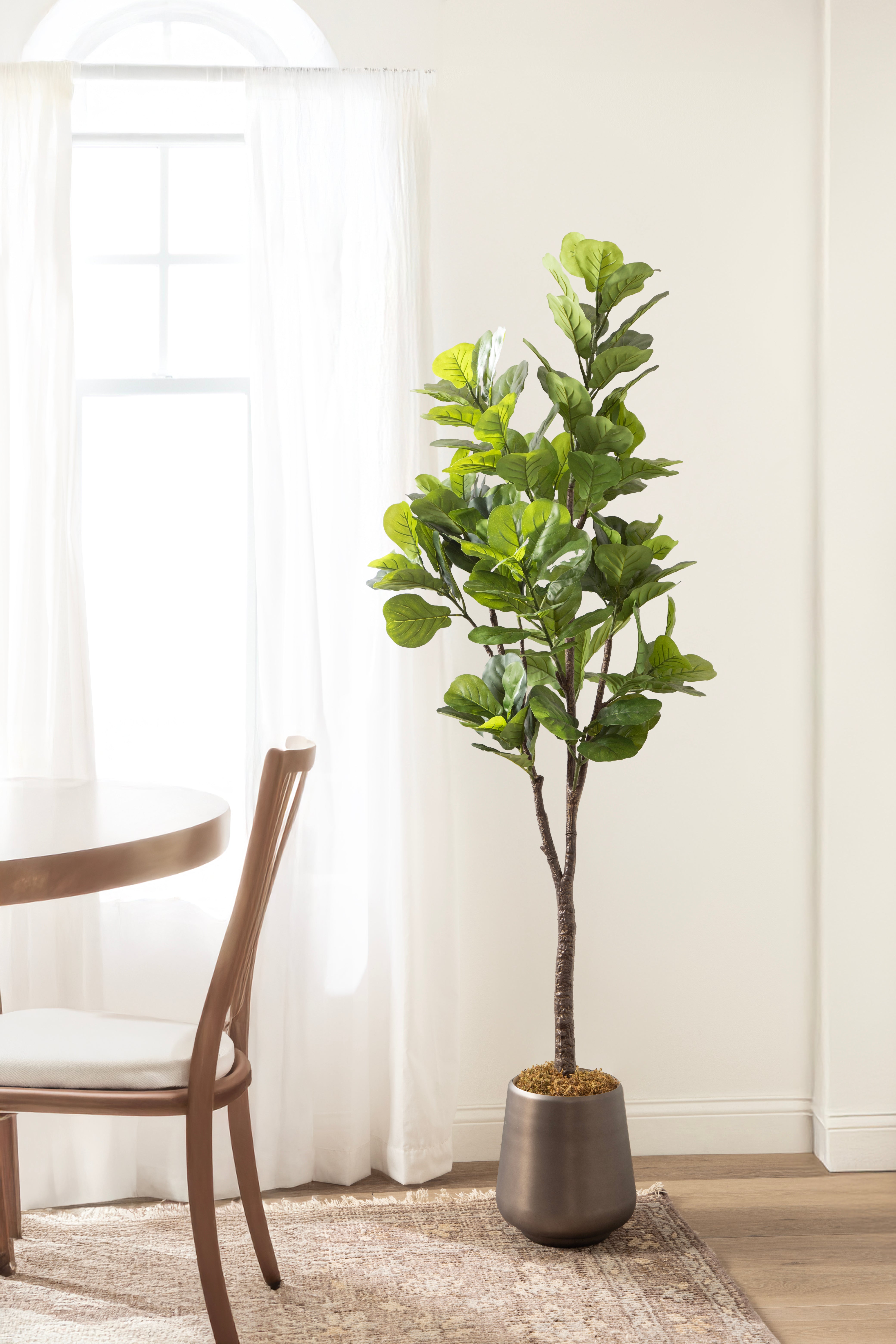 Faux Tree Dark Silver 6' 7