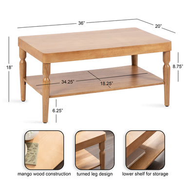 Coffee Table Natural Biscuit 36x20x18 2