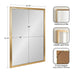 Rectangle Mirror Gold 26x38 2