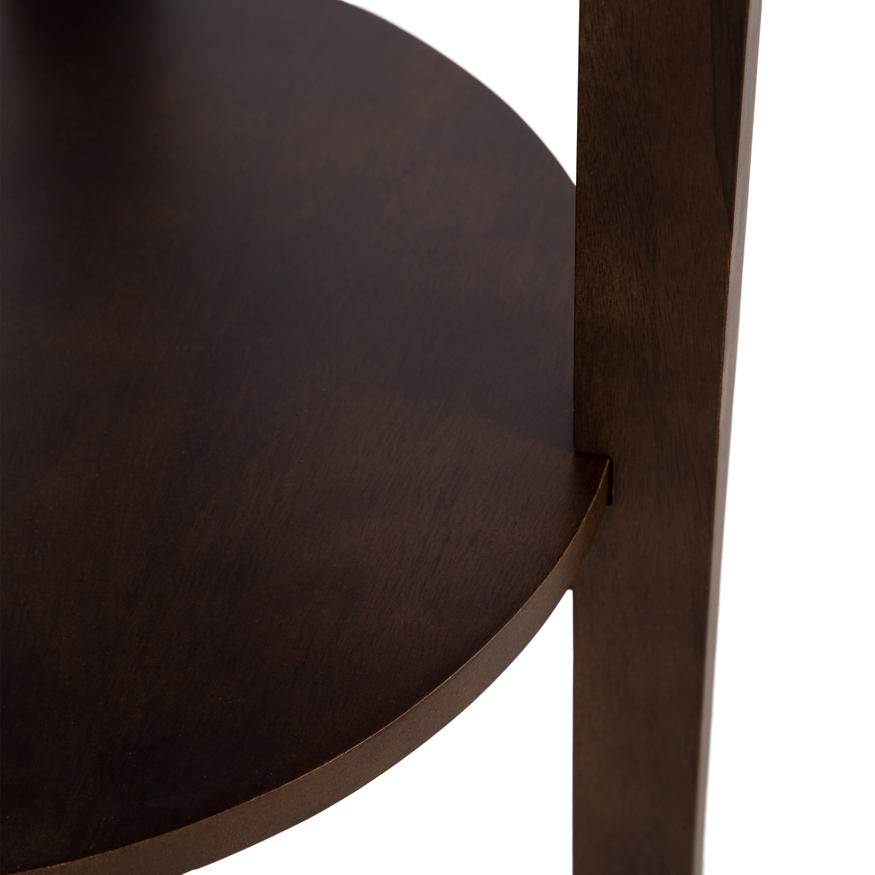 Side Table Dark Brown 16x16x24 5