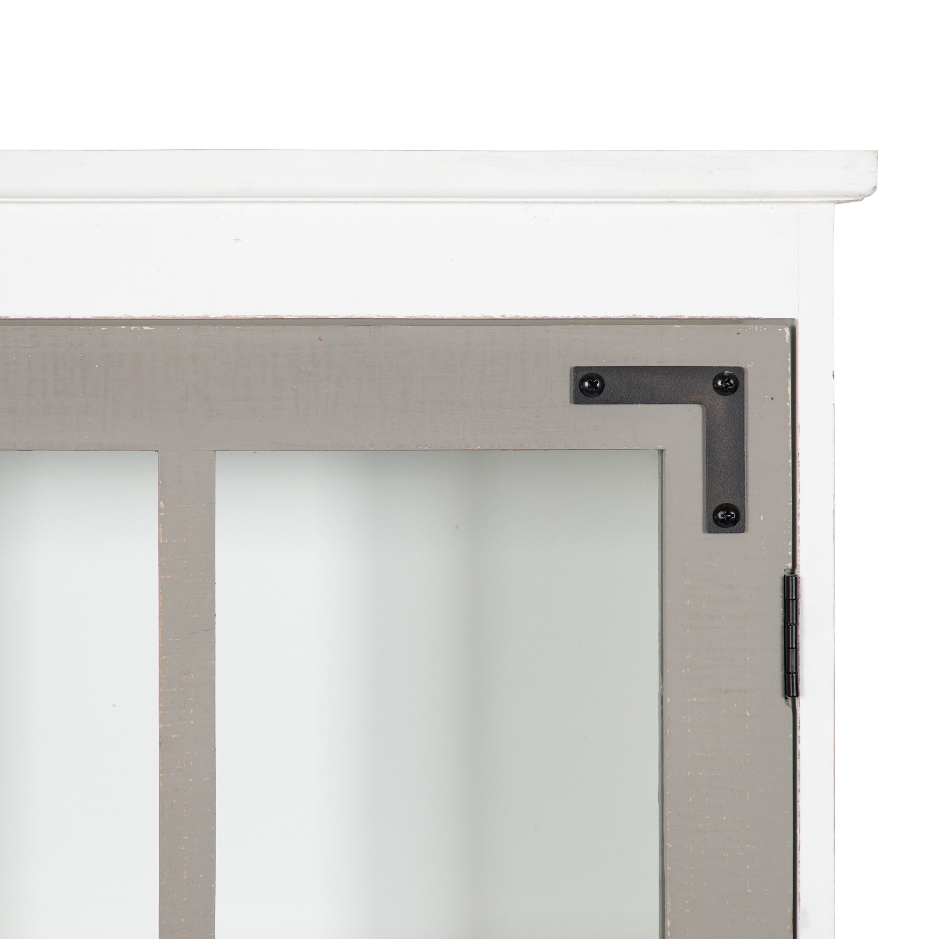 Hutchins Decorative One Door Wood Wall Cabinet