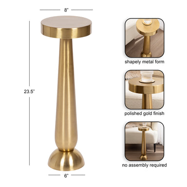 Drink Table 8x8x24 Gold 2