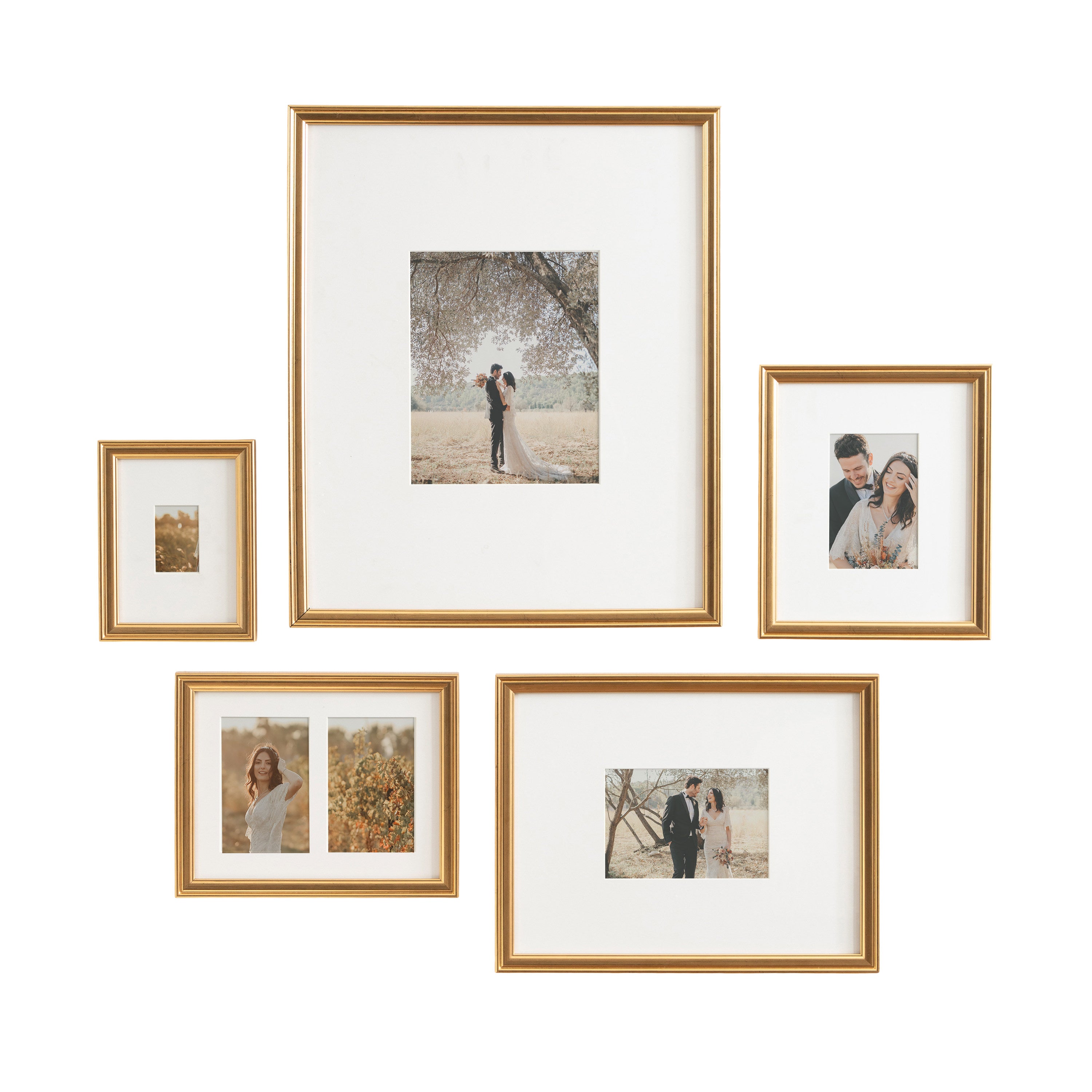 Frame Box Set Gold 5 Piece 5