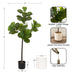 Faux Tree White 4' 2